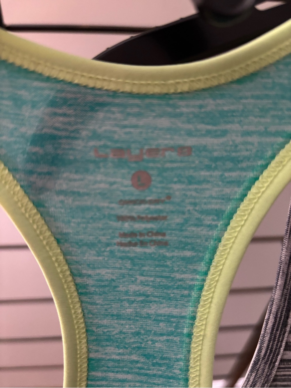 tek gear Women’s Racerback Tank Tops Workout Athletic— Teal, Pink, Aqua & Gray - Picture 4 of 6